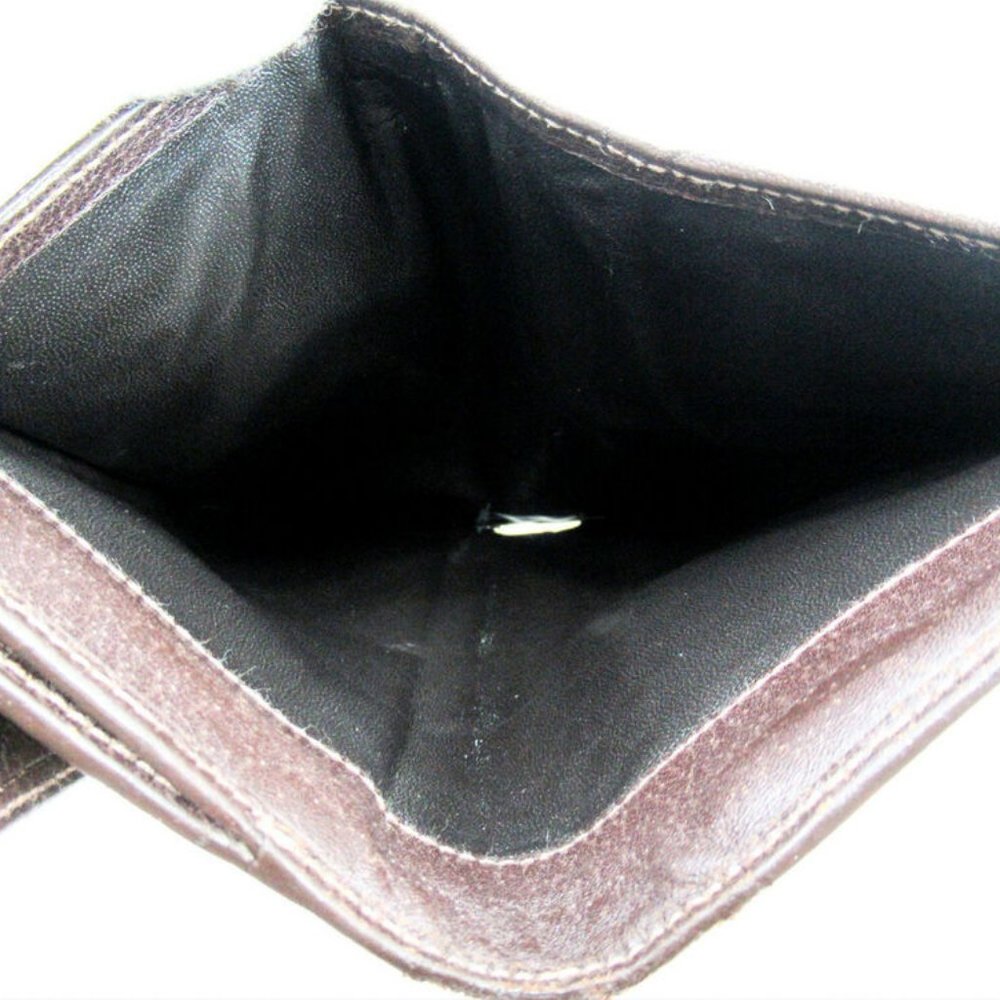 Authentic Gucci Purse Ggpattern Beige Canvas X Le… - image 5